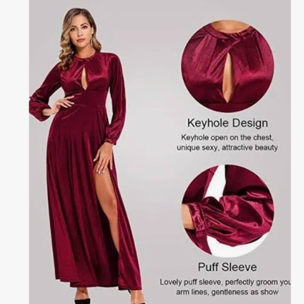 NWT Beautiful red velvet dress